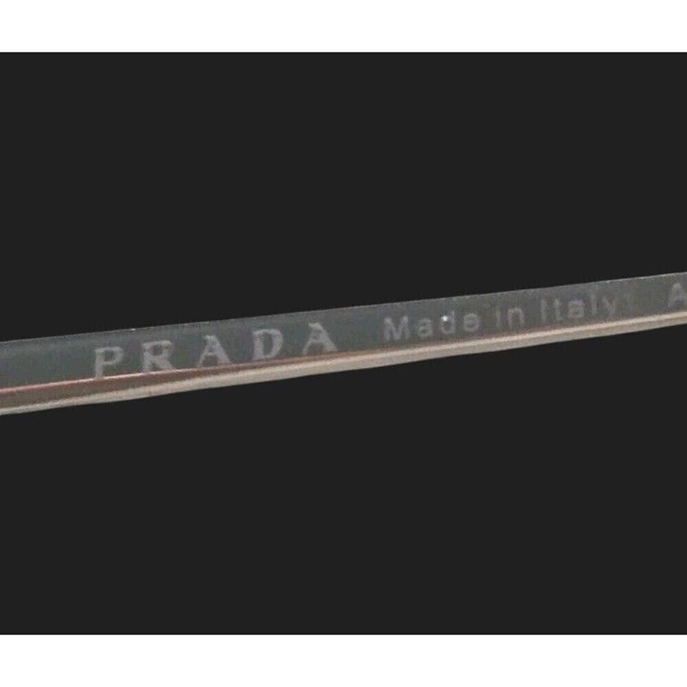 Prada Eyeglasses VPR 62U YC0- 1O1 Shiny Gold Purple Trim 140 53-017 Black Case - Picture 7 of 10